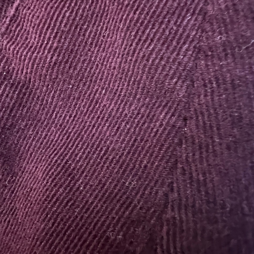 J Jill Corduroy Shirt Tunic Size LARGE TALL Button Front Wine Burgundy - Picture 14 of 15
